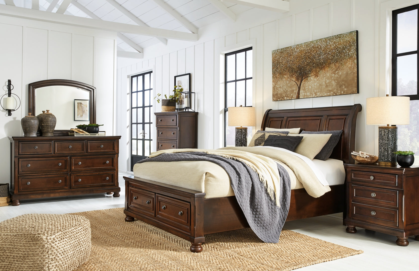 Porter Brown Panel Bedroom Set