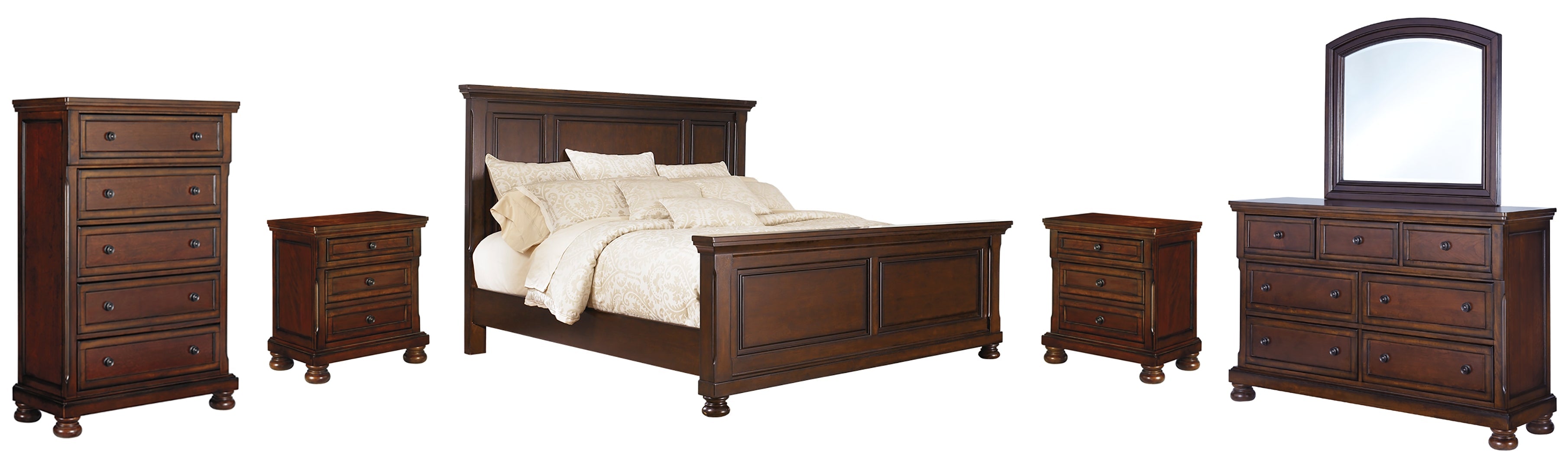 Porter Brown Panel Bedroom Set