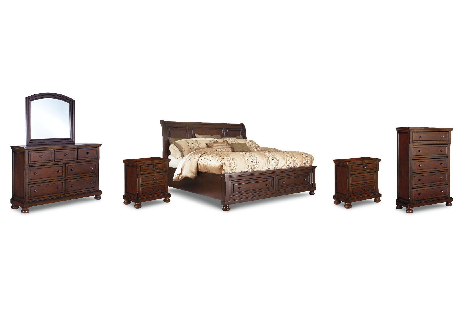 Porter Brown Panel Bedroom Set