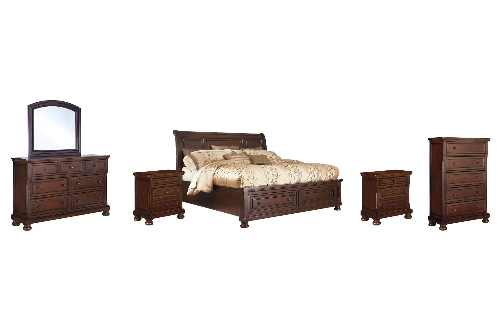 Porter Brown Panel Bedroom Set