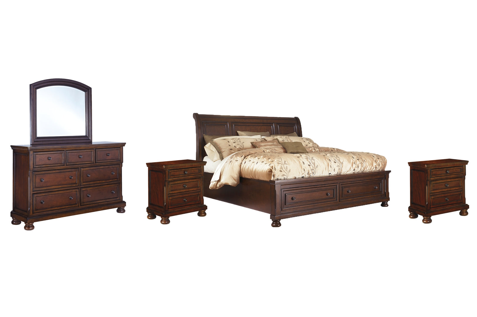 Porter Brown Panel Bedroom Set