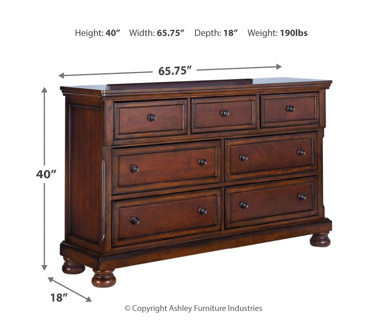 Porter Brown Panel Bedroom Set