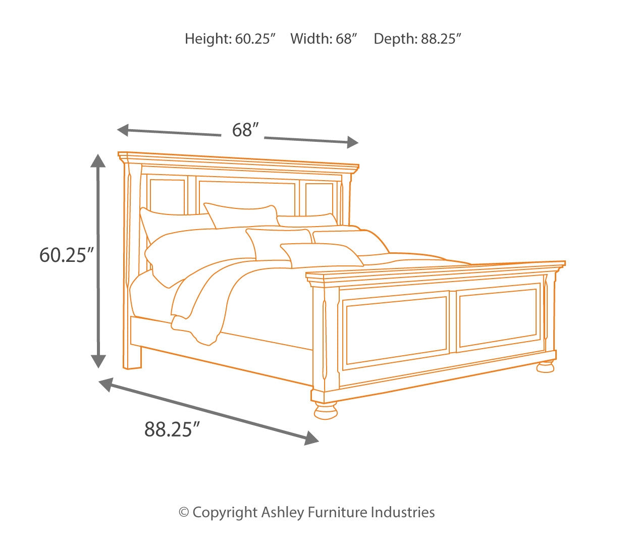 Porter Brown Panel Bedroom Set