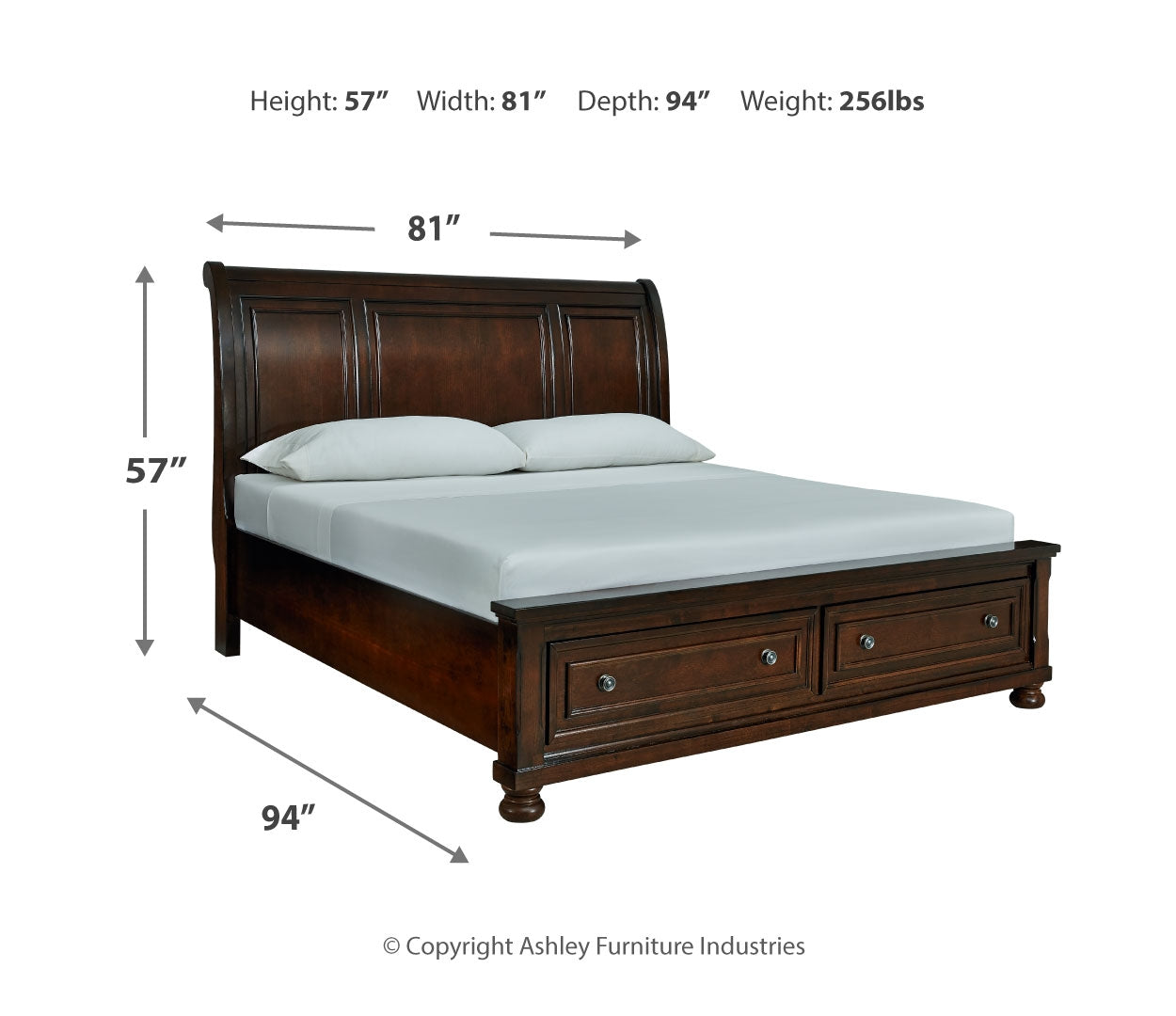 Porter Brown Panel Bedroom Set