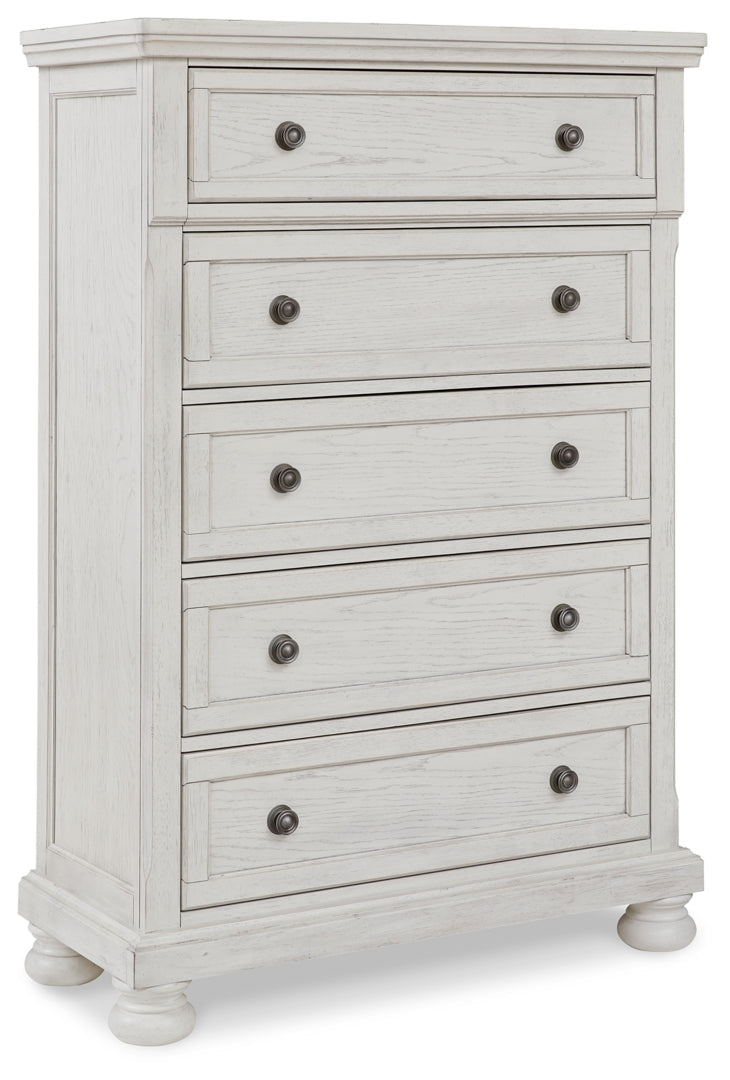 Robbinsdale White Panel Bedroom Set