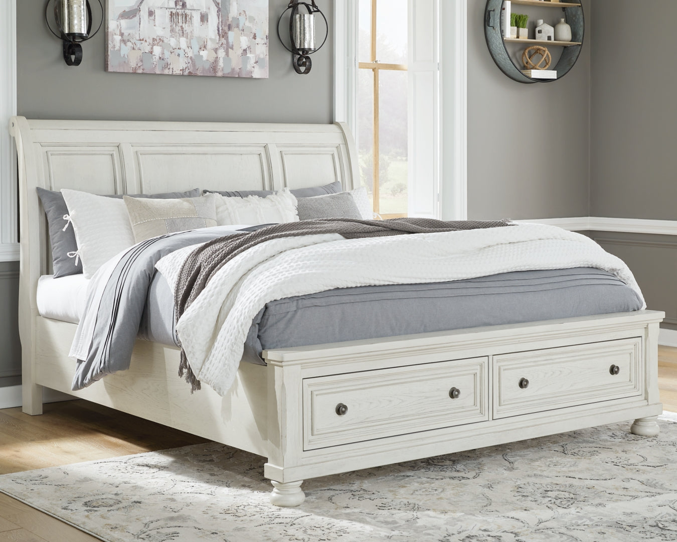 Robbinsdale Sleigh Bed with Storage