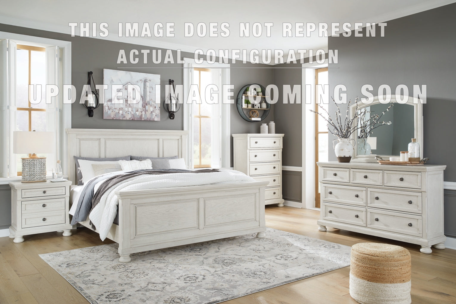 Robbinsdale Panel Storage Bed Bedroom Set