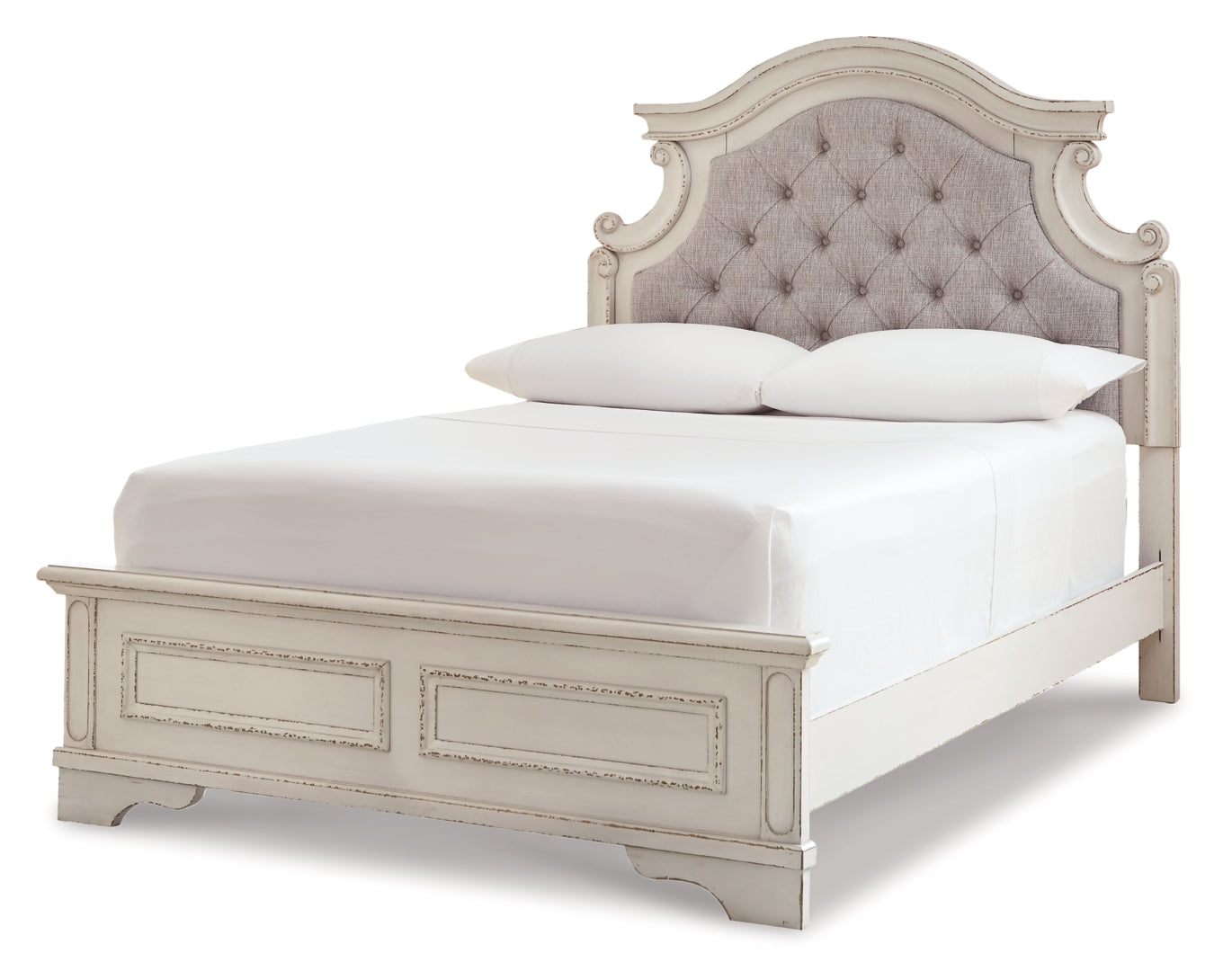 Realyn Beige Upholstered Bedroom Set