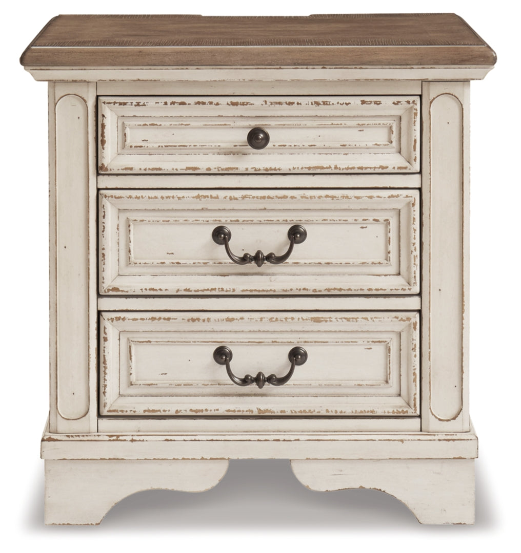 Realyn Three Drawer Night Stand