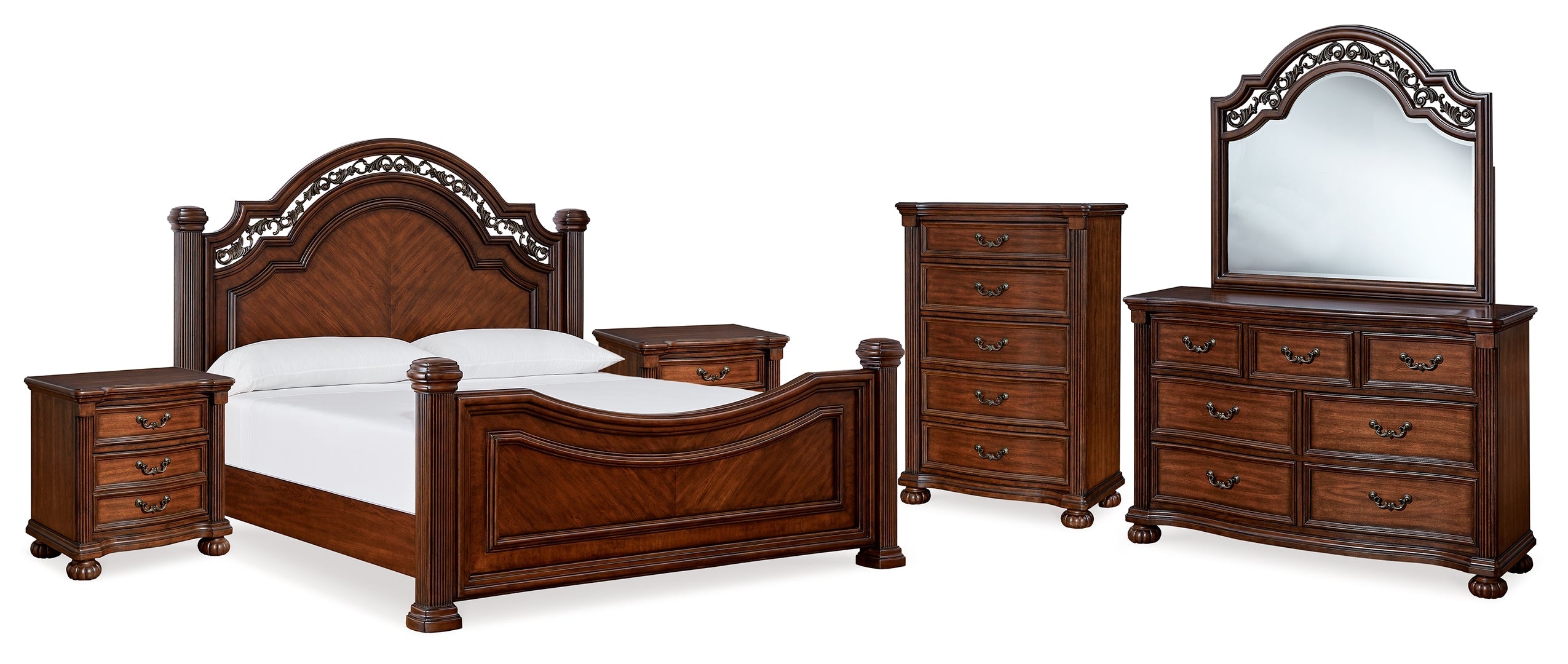 Lavinton Brown Poster Bedroom Set