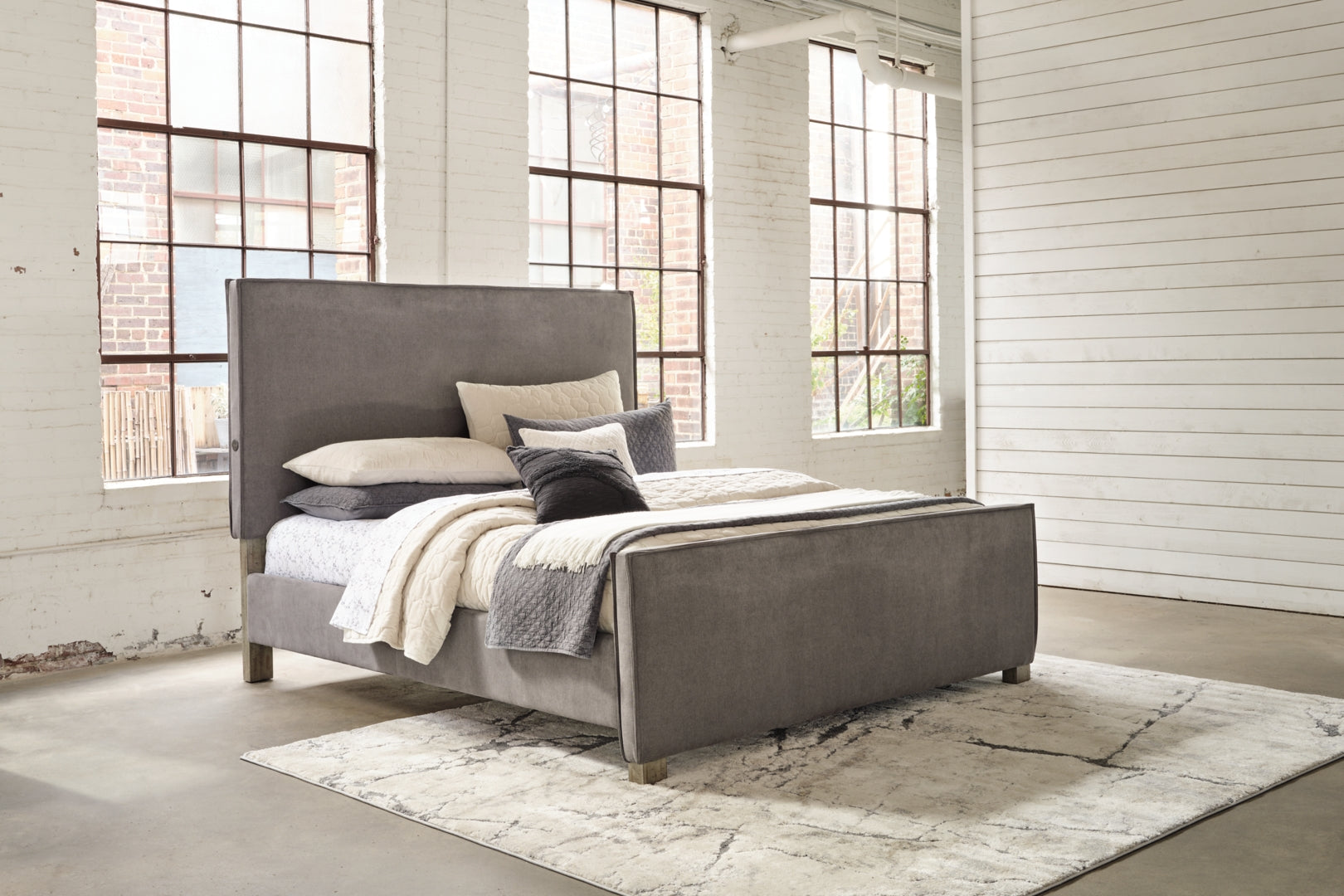 Krystanza Upholstered Panel Bed