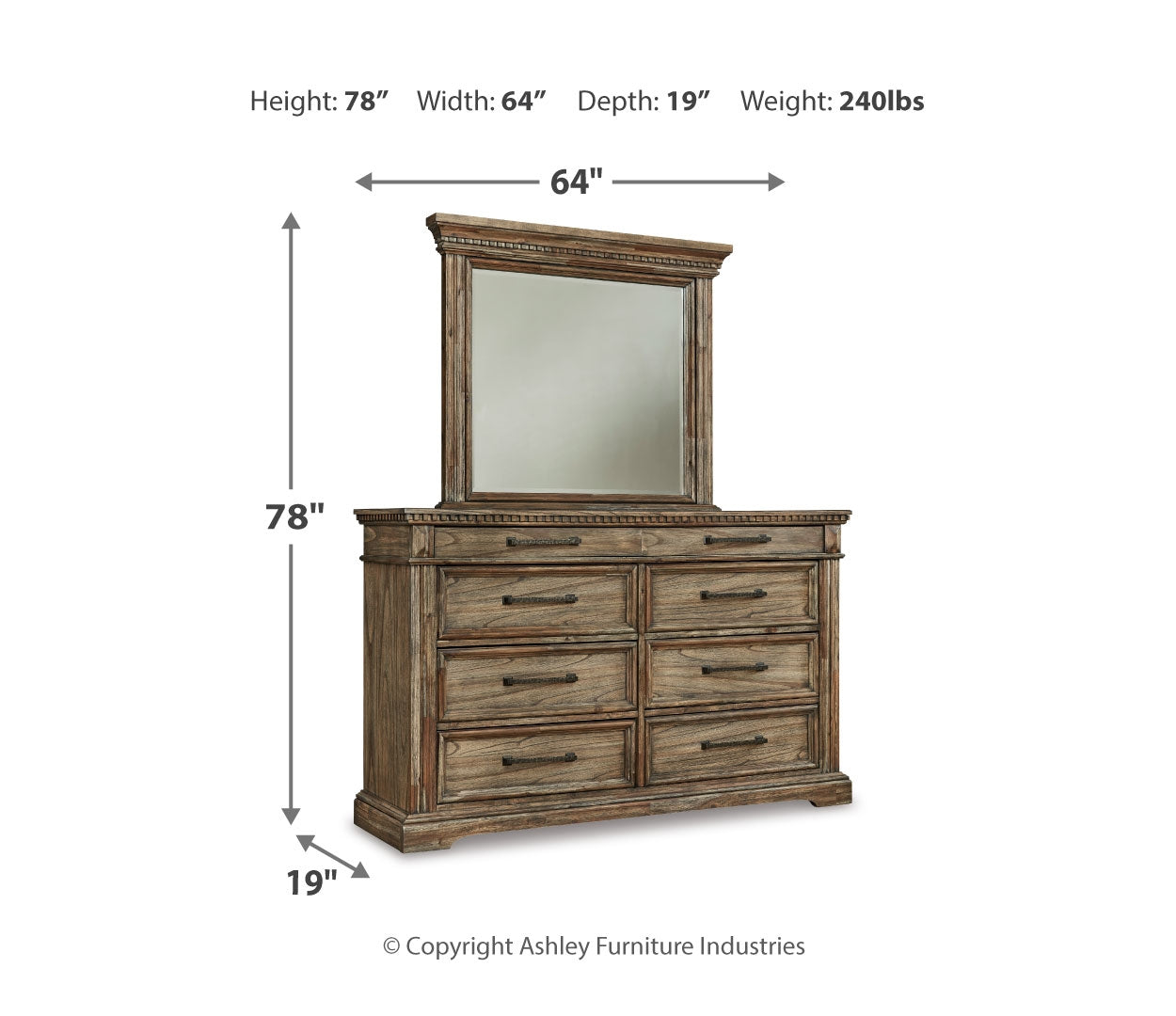 Markenburg Grey Panel Bedroom Set