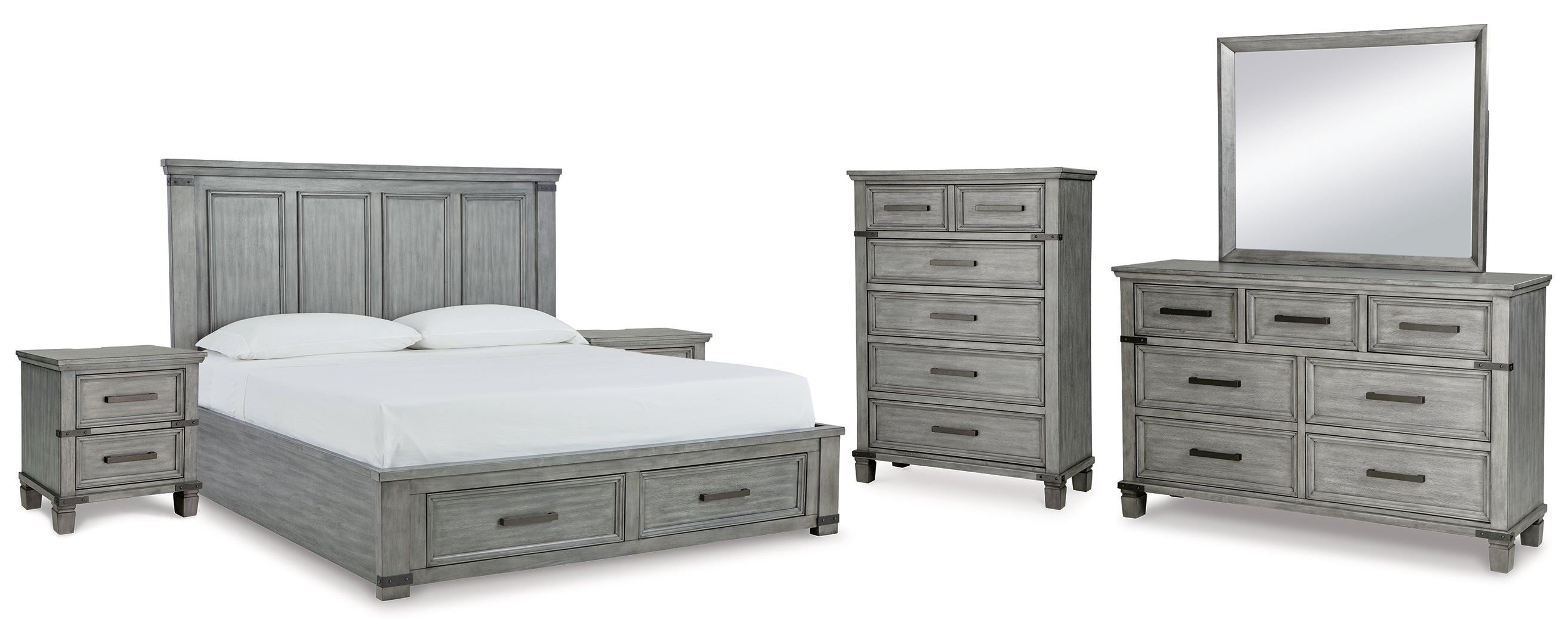 Russelyn California King Storage Bed with Dresser