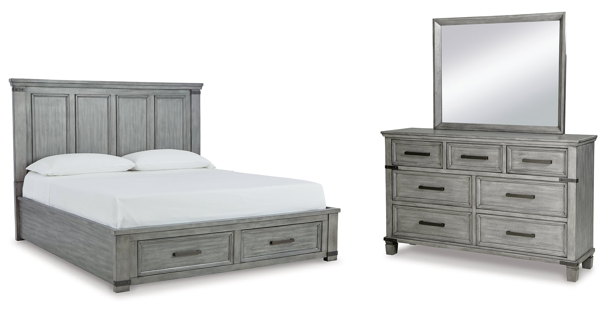 Russelyn California King Storage Bed with Dresser