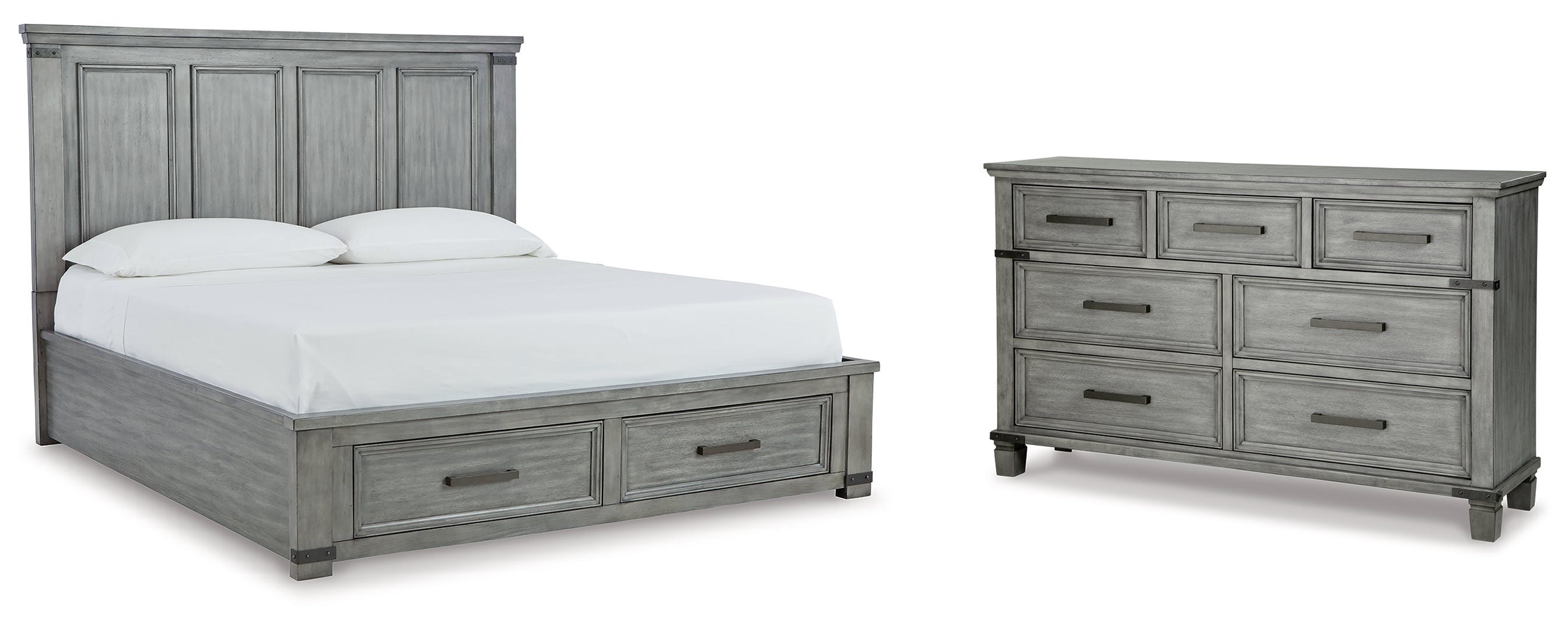 Russelyn California King Storage Bed with Dresser