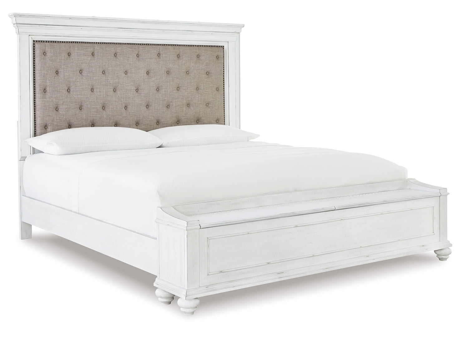 Kanwyn White Panel Bedroom Set