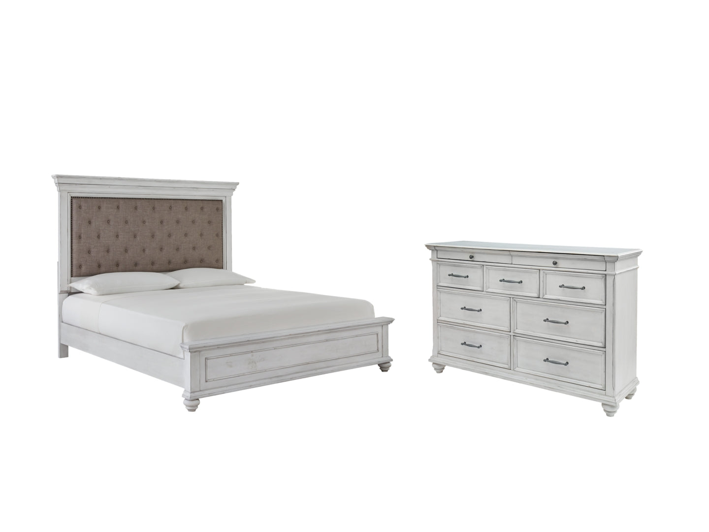 Kanwyn White Panel Bedroom Set