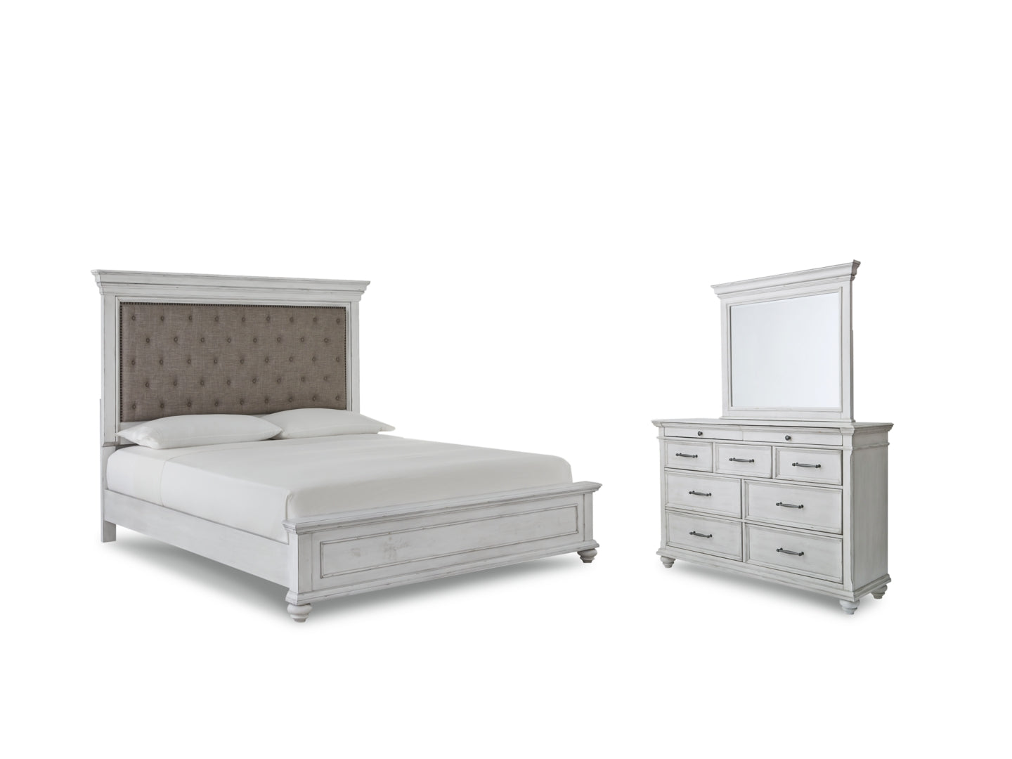 Kanwyn White Panel Bedroom Set