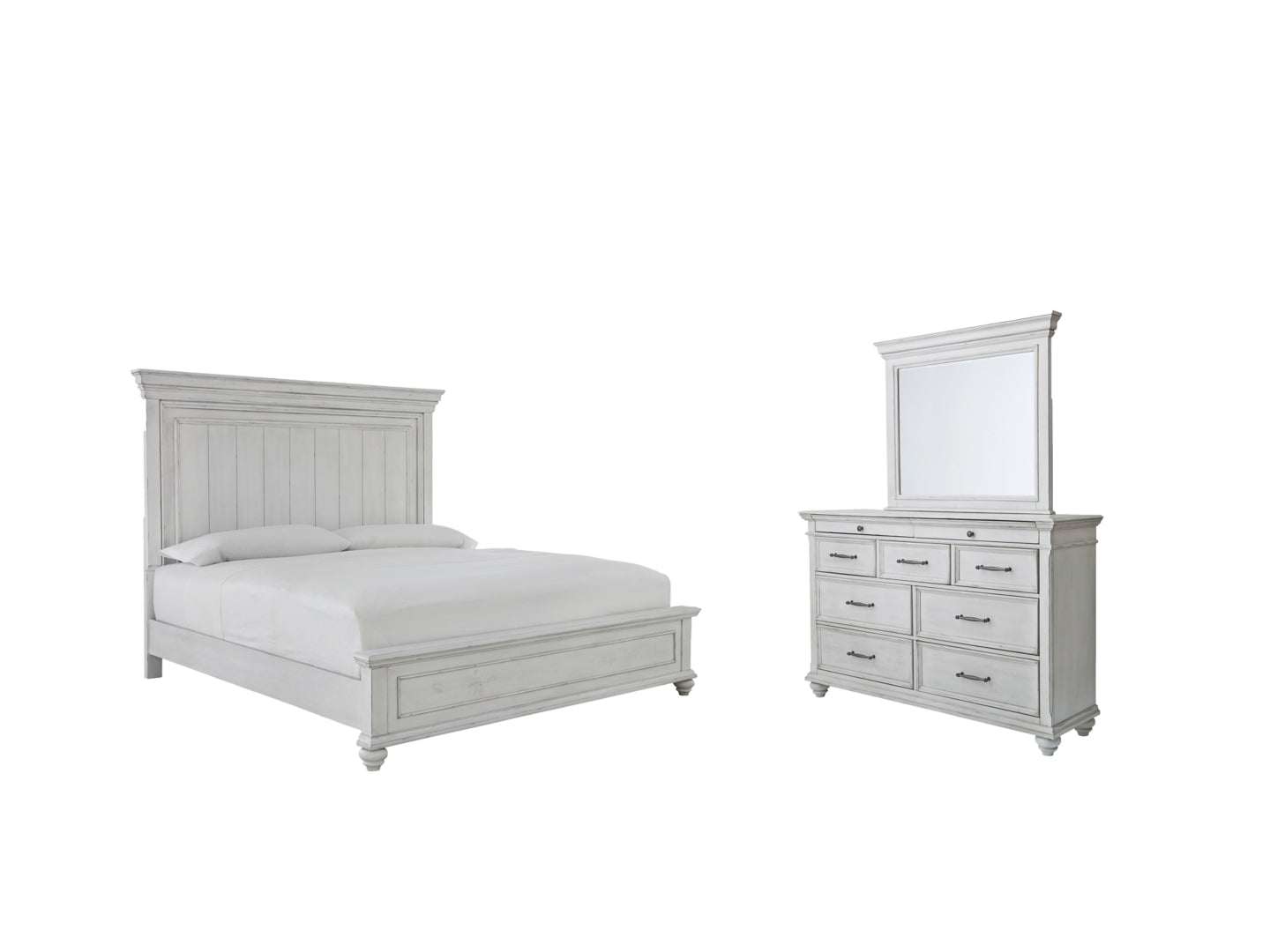 Kanwyn White Panel Bedroom Set