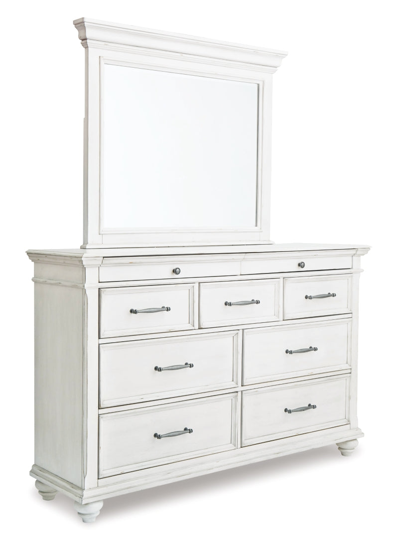 Kanwyn White Panel Bedroom Set