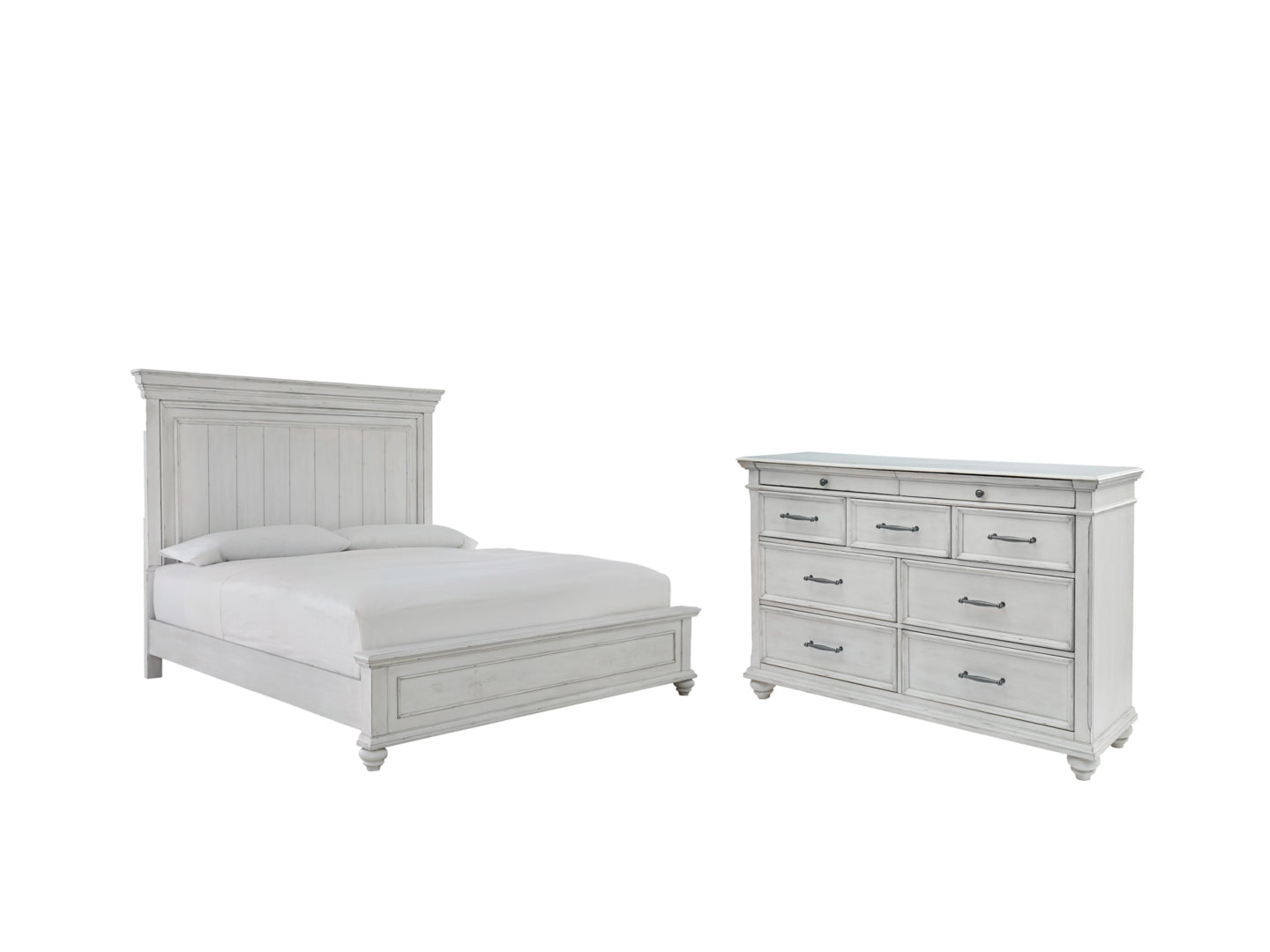 Kanwyn White Panel Bedroom Set