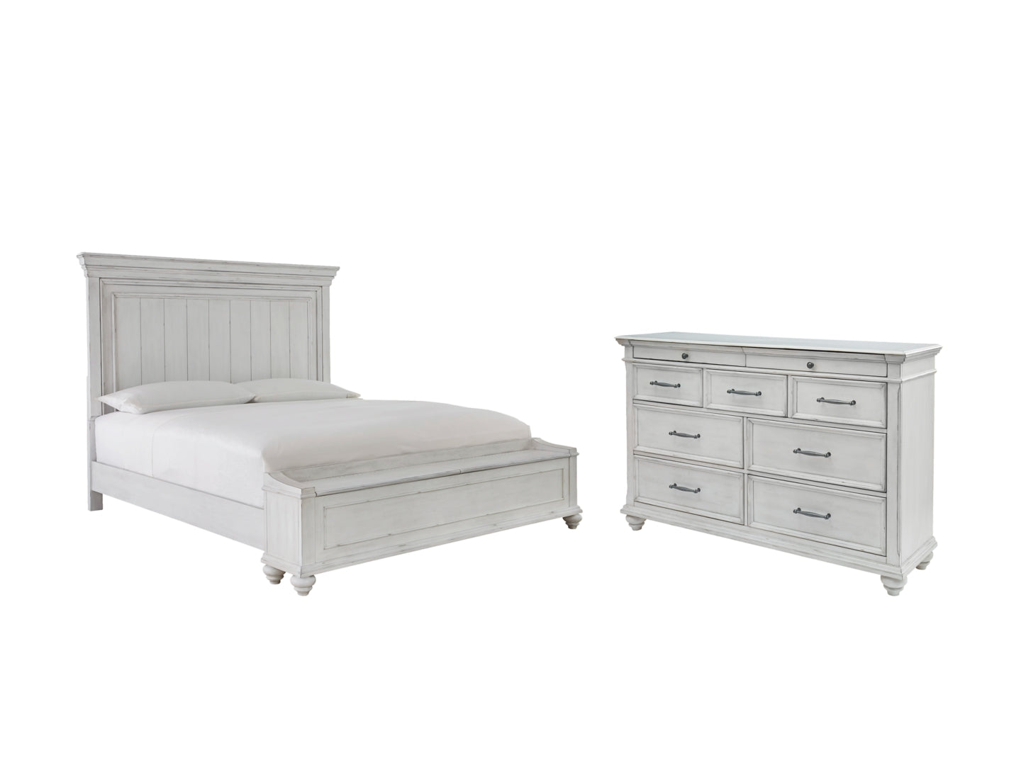 Kanwyn White Panel Bedroom Set