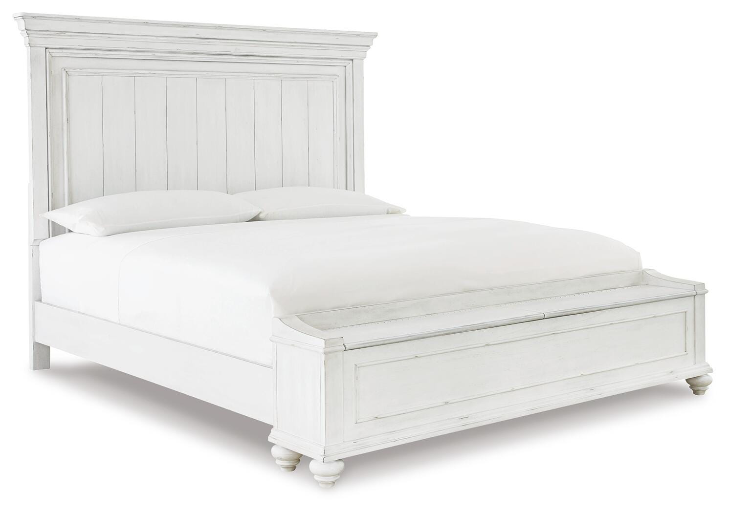 Kanwyn Panel Bed with Storage Bench