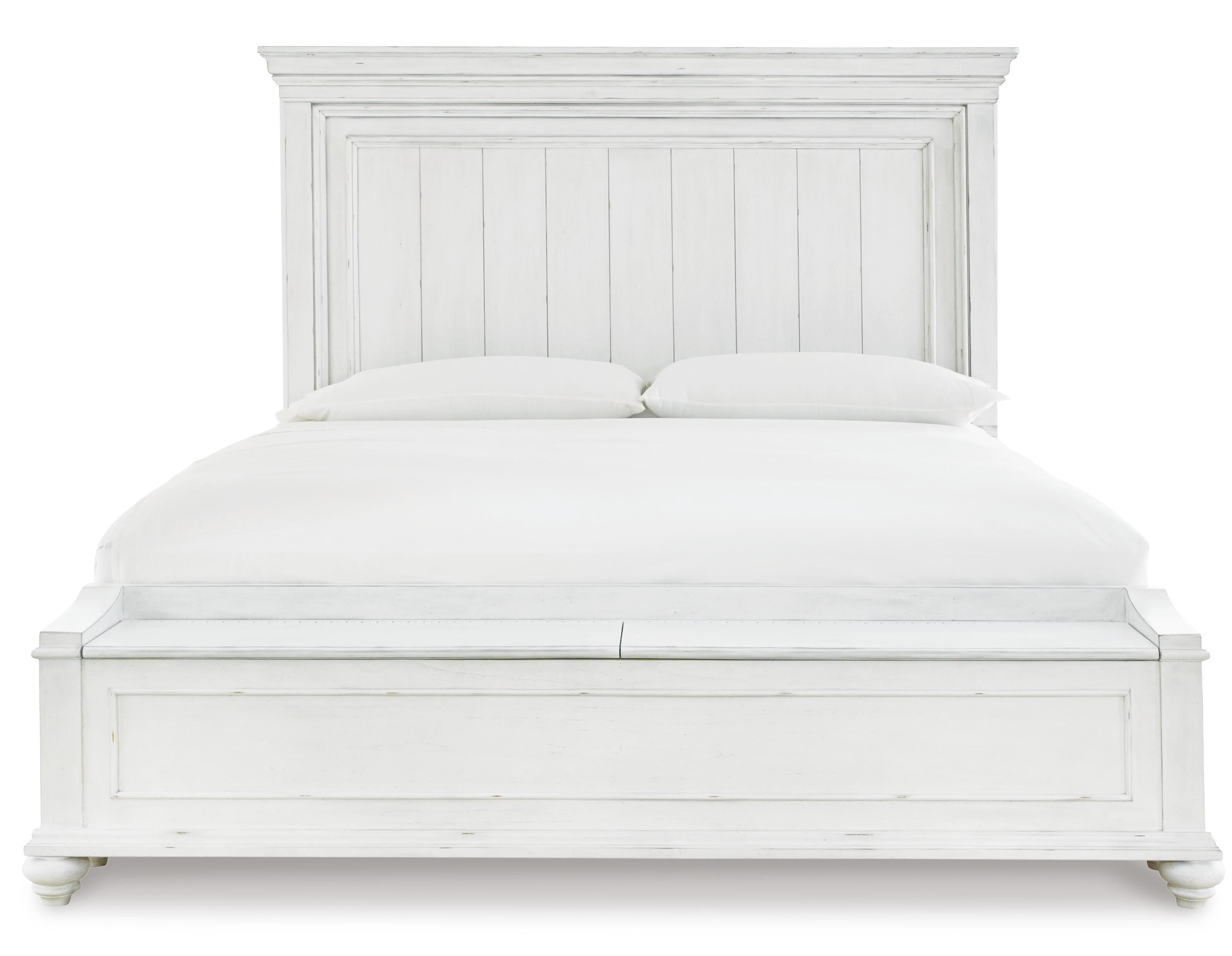 Kanwyn Panel Bed with Storage Bench