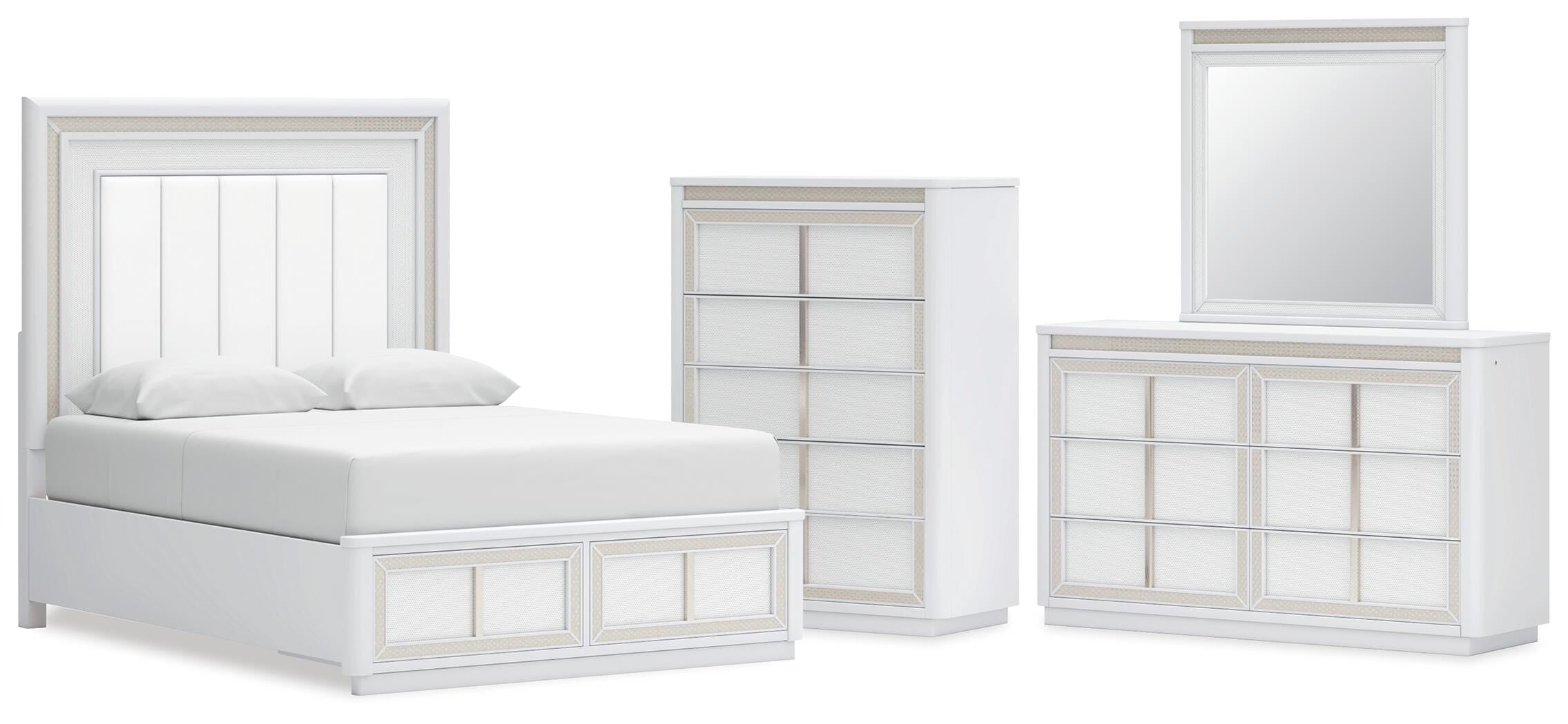 Chalanna Upholstered Storage Bed Bedroom Set