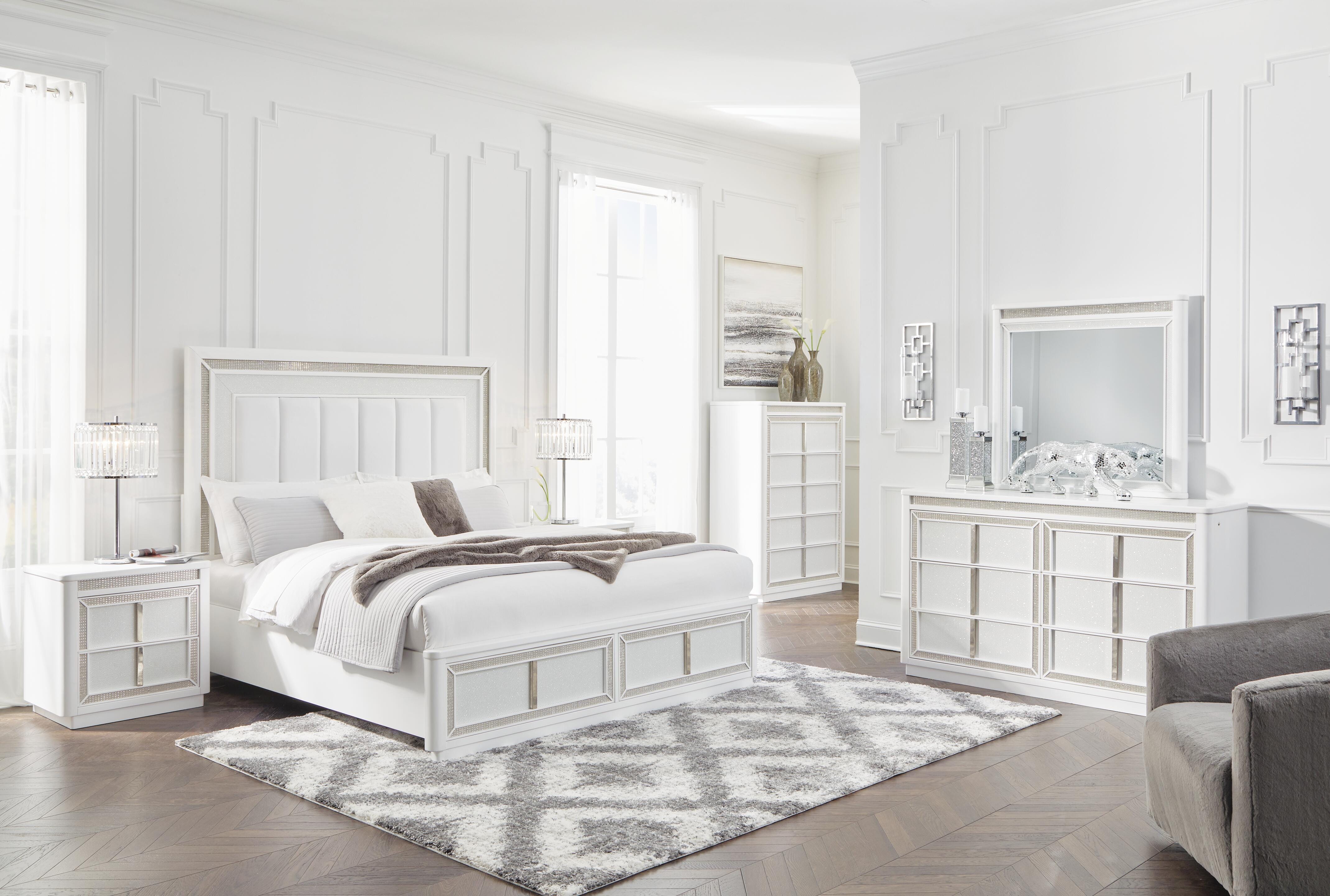 Chalanna Upholstered Storage Bed Bedroom Set