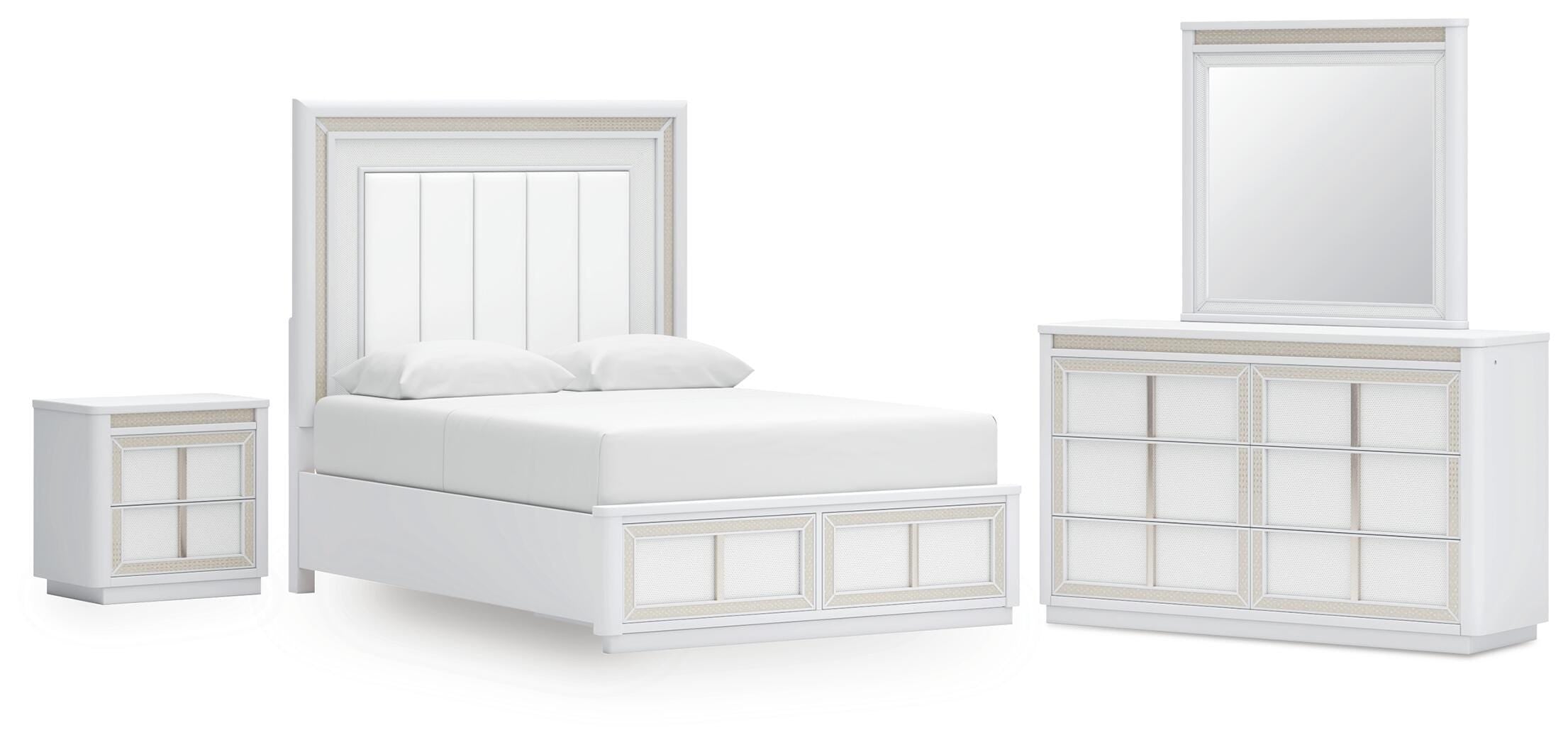 Chalanna Upholstered Storage Bed Bedroom Set