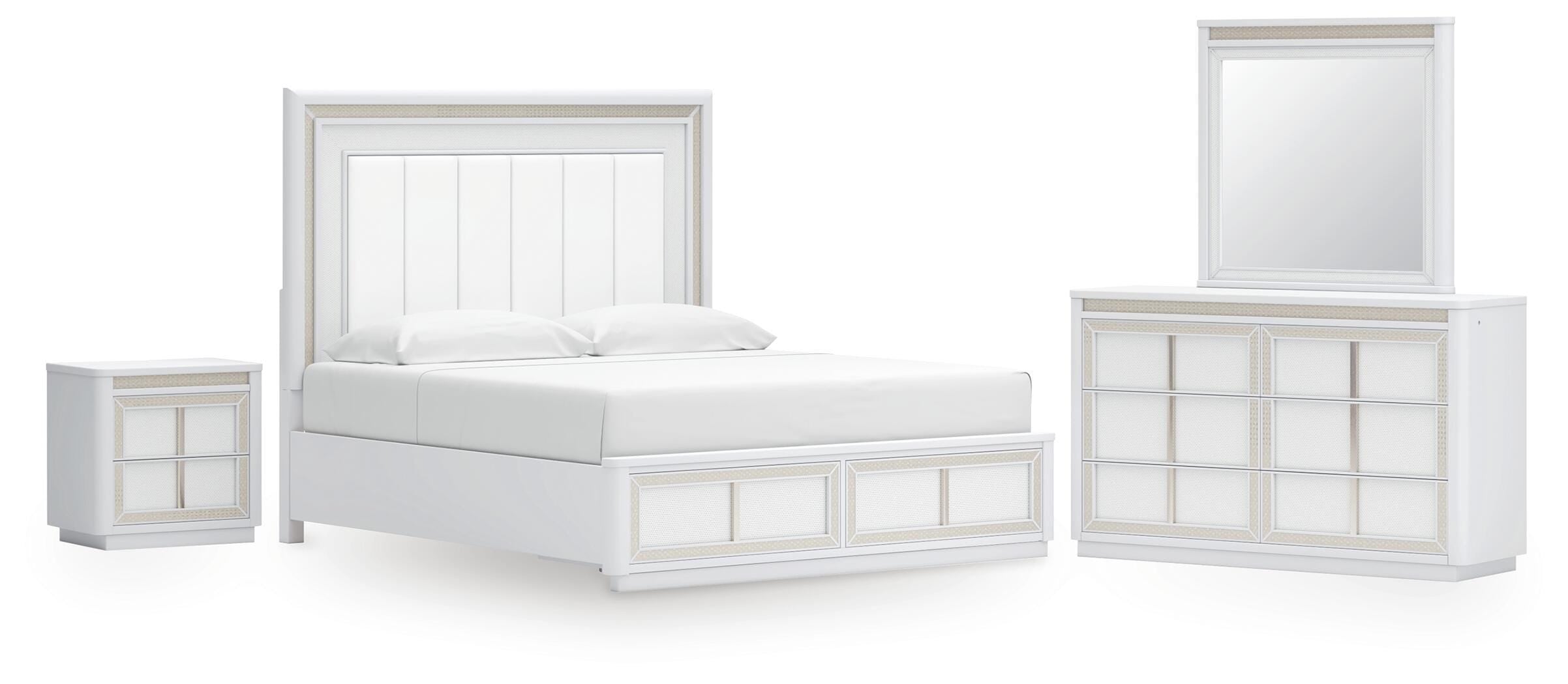 Chalanna Upholstered Storage Bed Bedroom Set