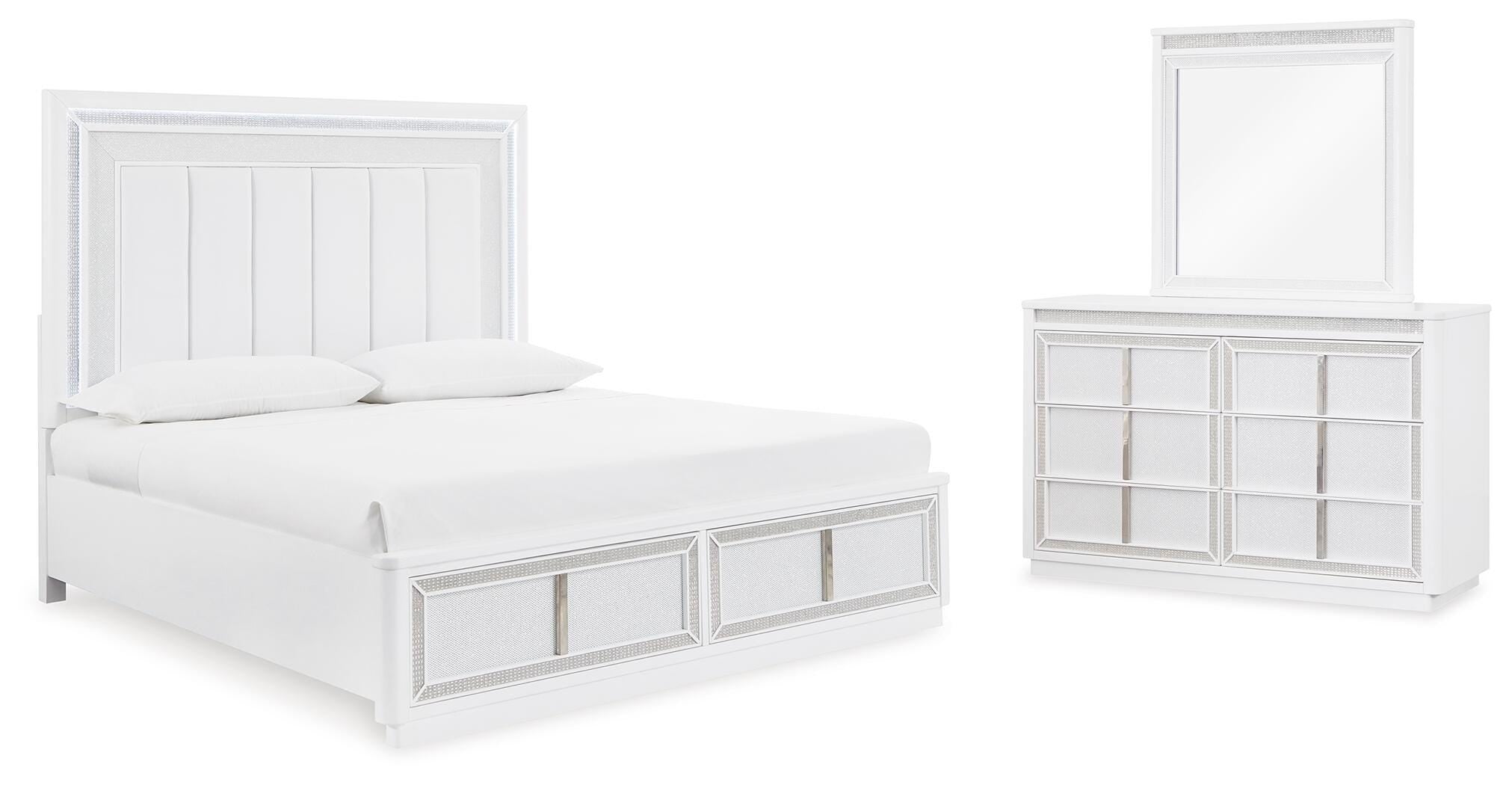 Chalanna Upholstered Storage Bed Bedroom Set
