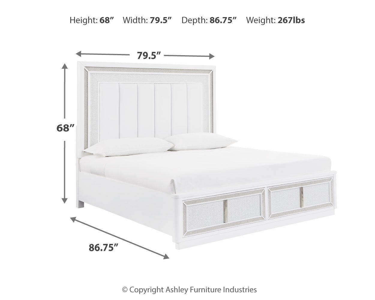 Chalanna Upholstered Storage Bed Bedroom Set