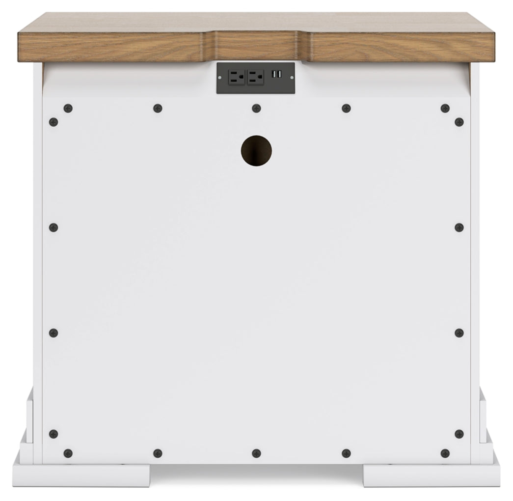 Ashbryn Three Drawer Night Stand