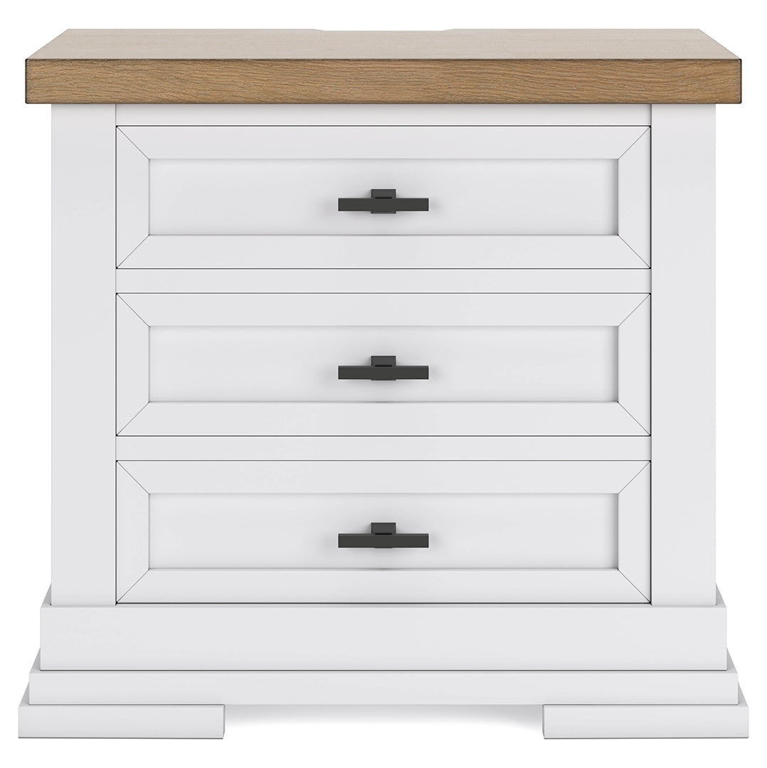 Ashbryn Three Drawer Night Stand