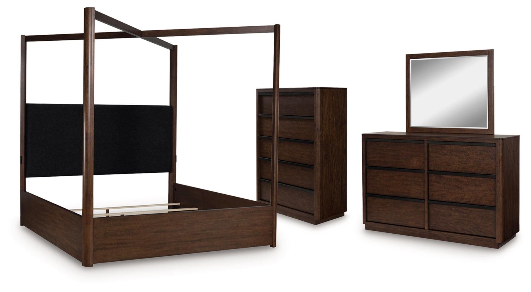 Dilenno Bed, Dresser, Mirror, Chest & Nightstand, Bedroom Set