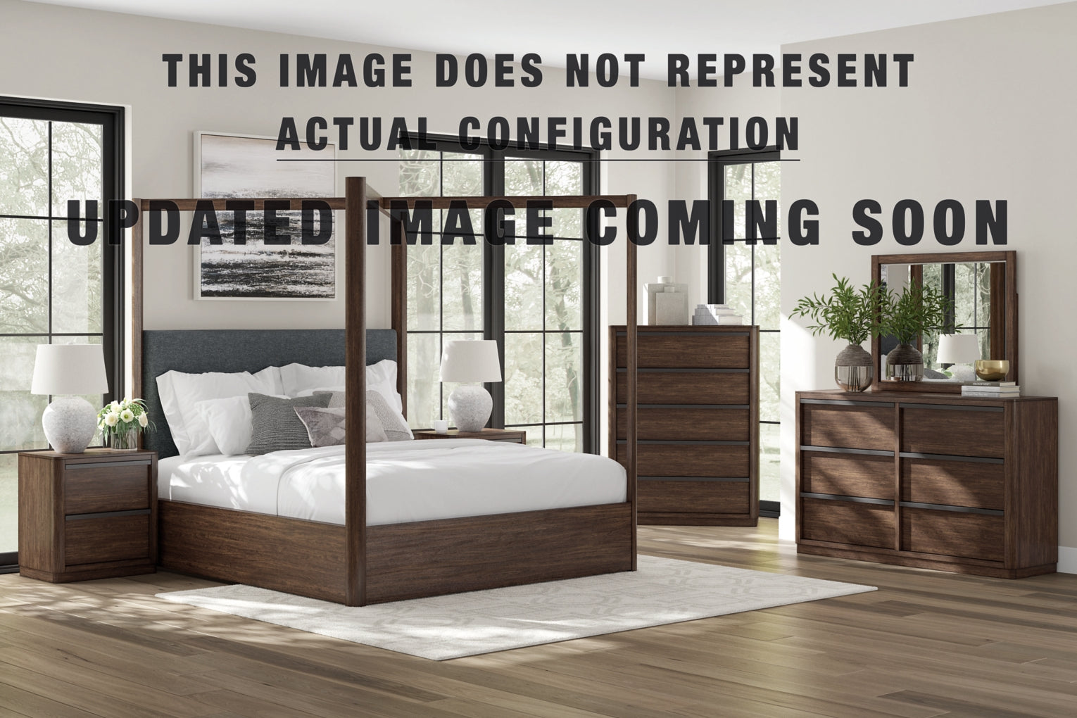 Dilenno Upholstered Panel Bed Bedroom Set