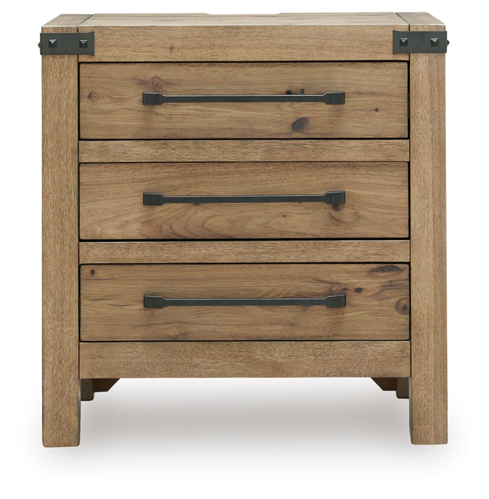 Ridgester Three Drawer Night Stand