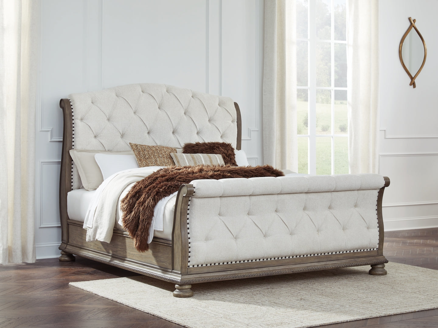 Ardenfield Upholstered Sleigh Bed