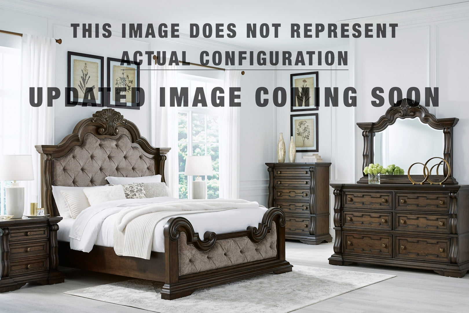 Maylee Brown Upholstered Bedroom Set