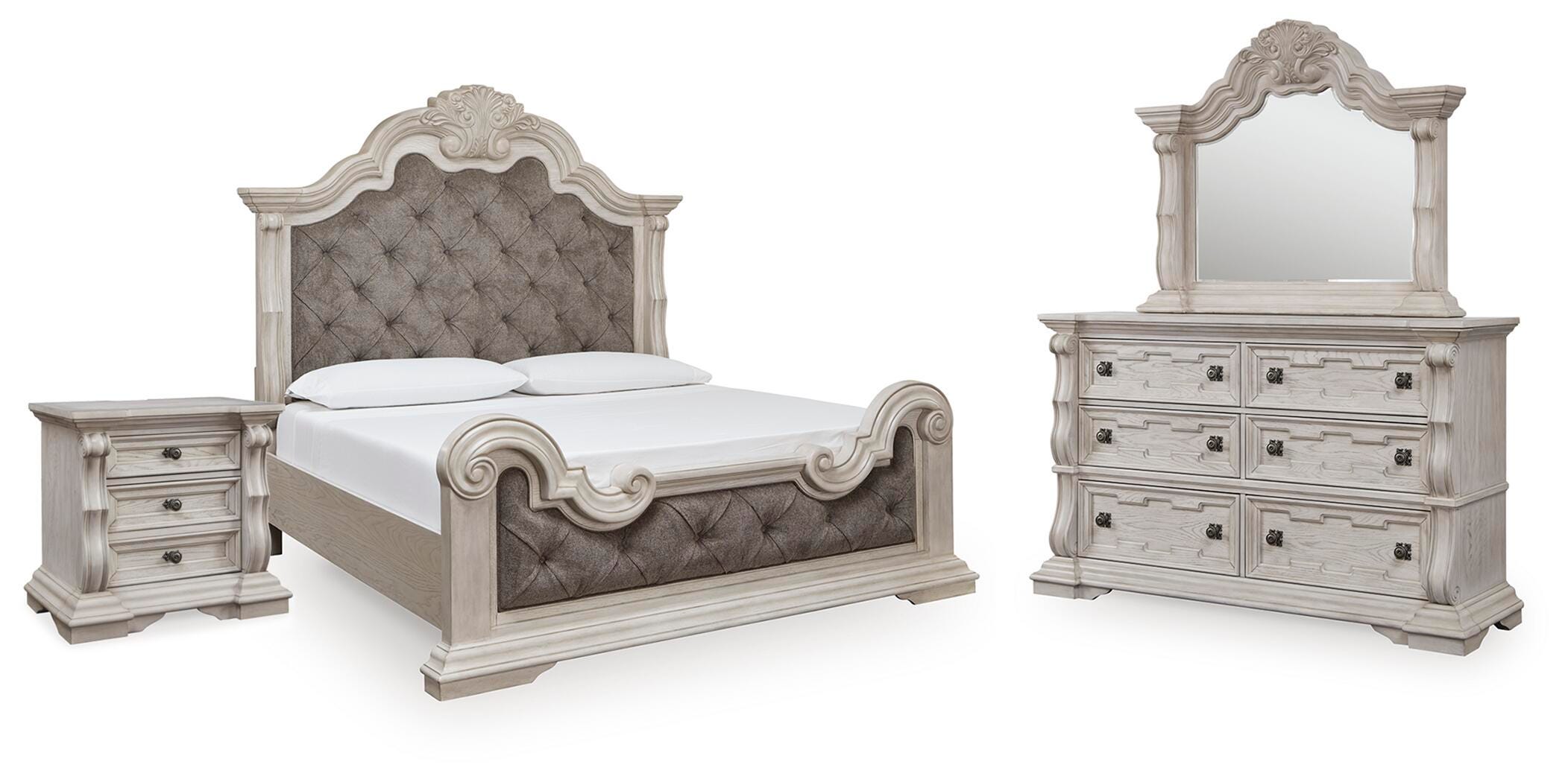 Bruchandi Upholstered Panel Bed Bedroom Set