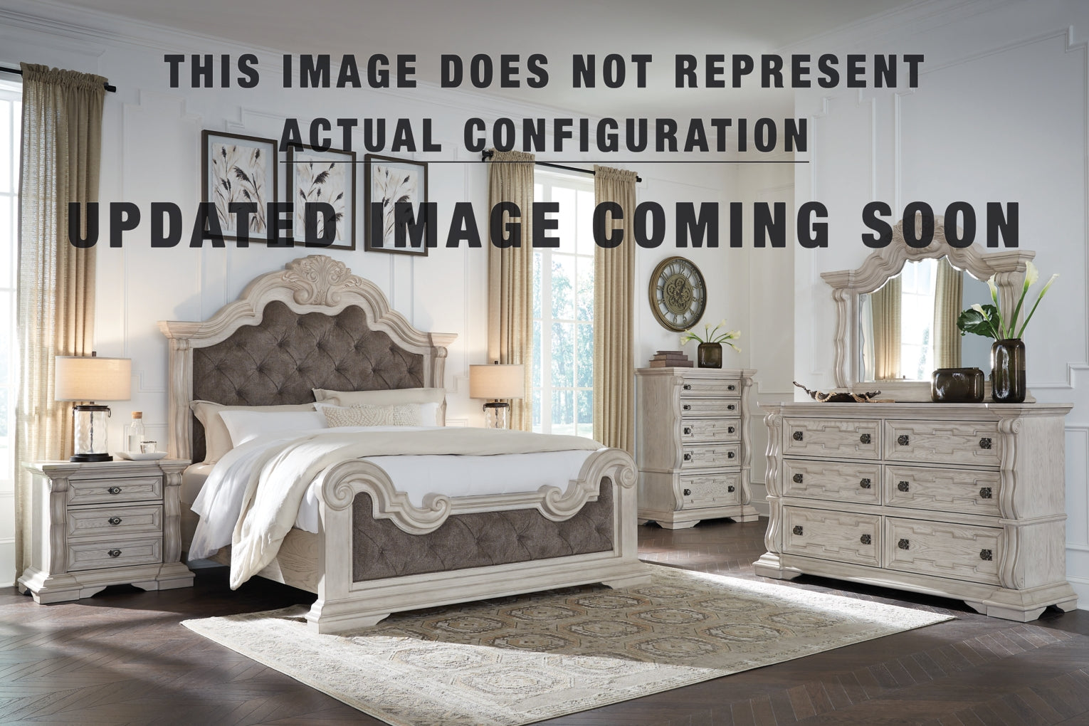 Bruchandi Upholstered Panel Bed Bedroom Set