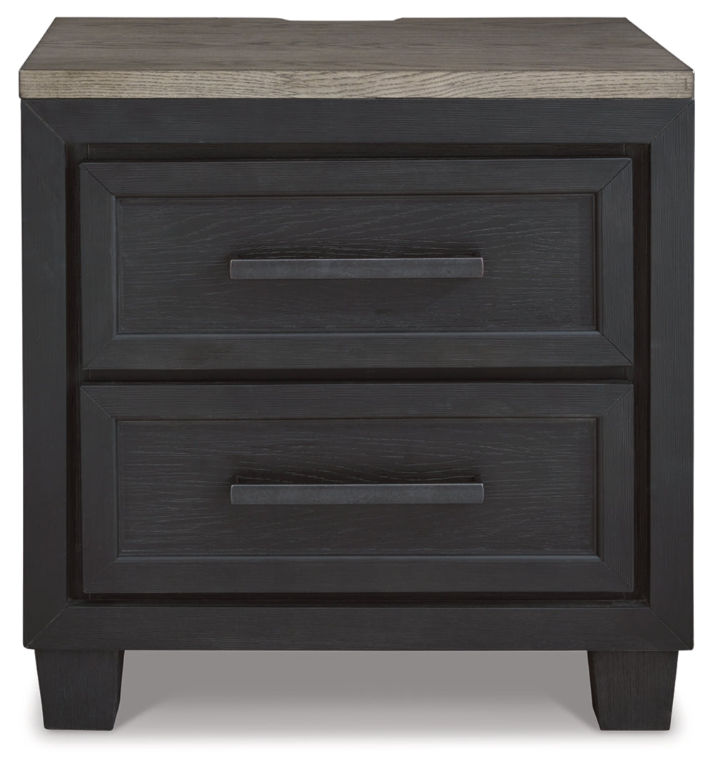 Foyland Two Drawer Night Stand