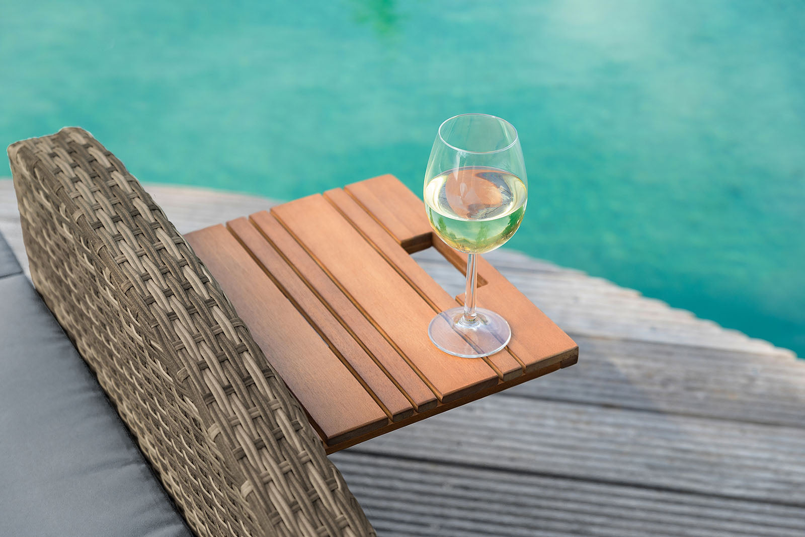 Bahia Tobago Brown/Dark Gray Outdoor Chaise Lounge