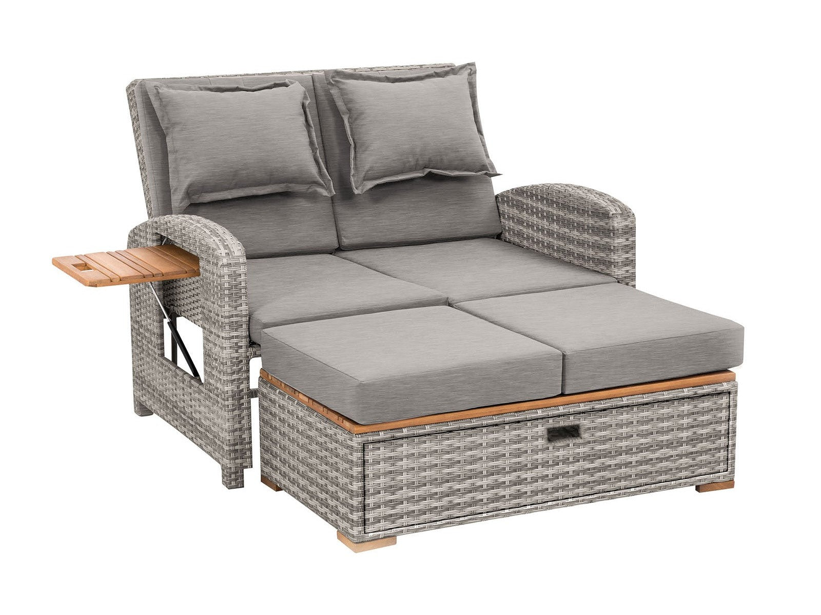 Bahia Tobago Gray Outdoor Chaise Lounge