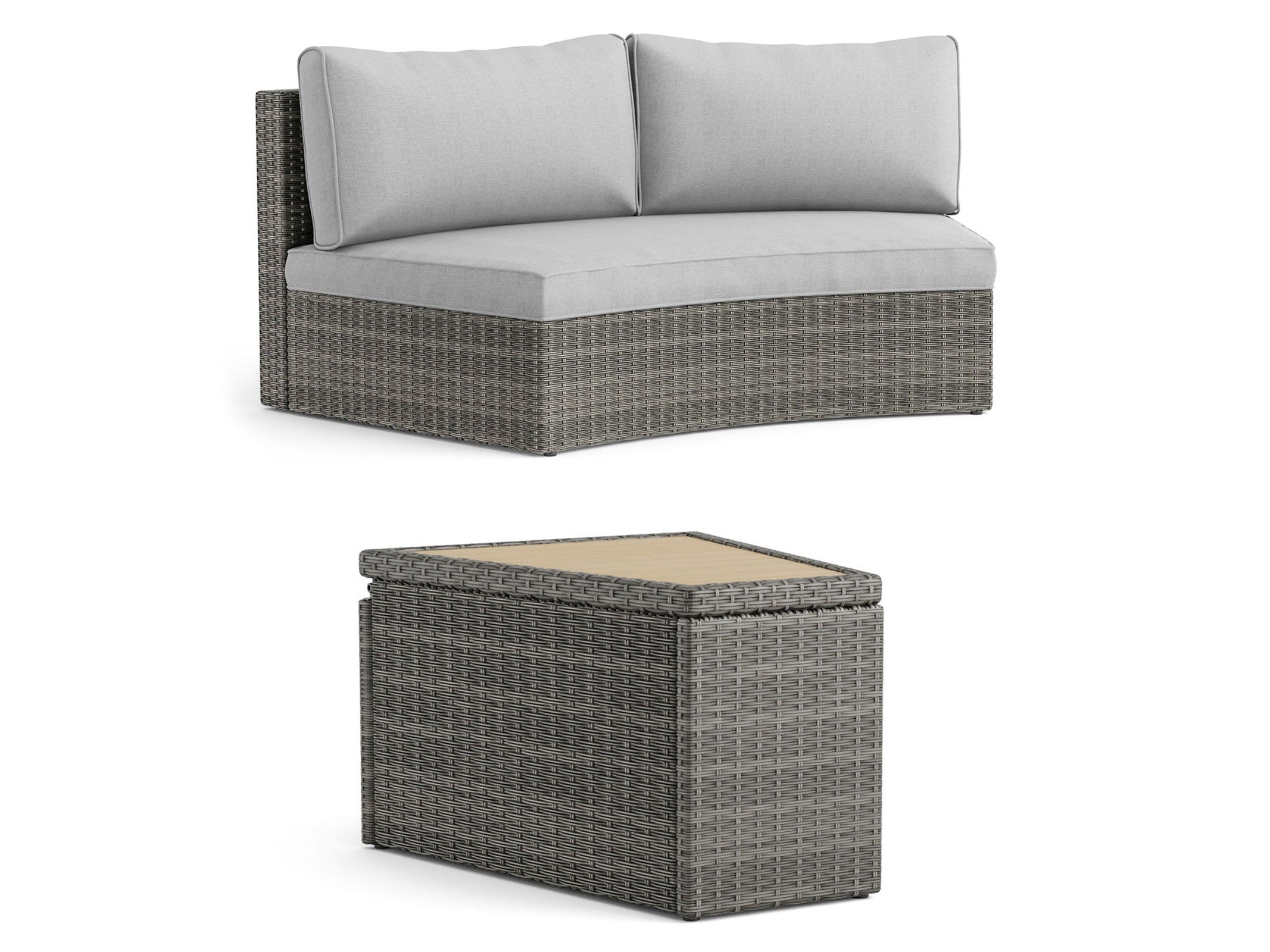 Barbuda Gray/Natural Patio Set