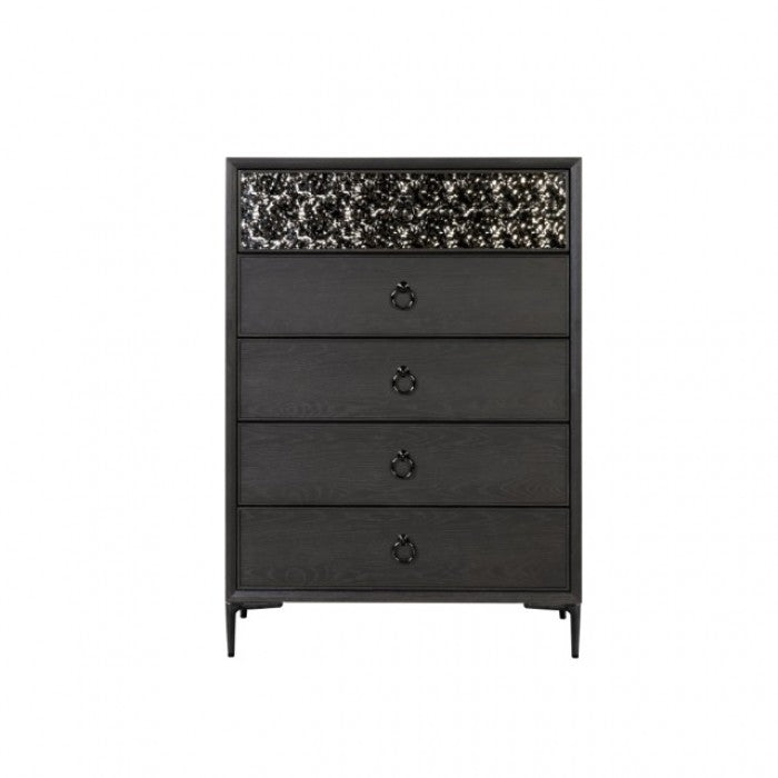 Bashford Espresso Queen 5 Piece Bedroom Set w/Chest