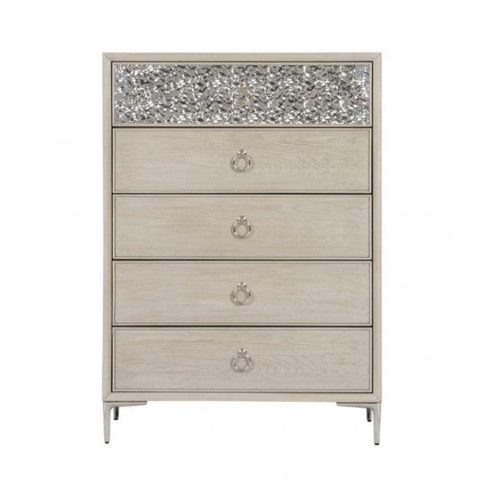 Bashford Natural Oak Queen 5 Piece Bedroom Set w/Chest