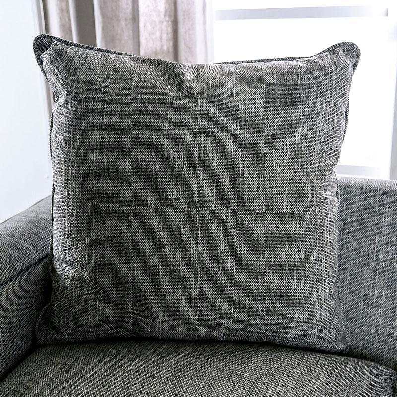 Basie Gray Stationary Sofa & Loveseat 2pc